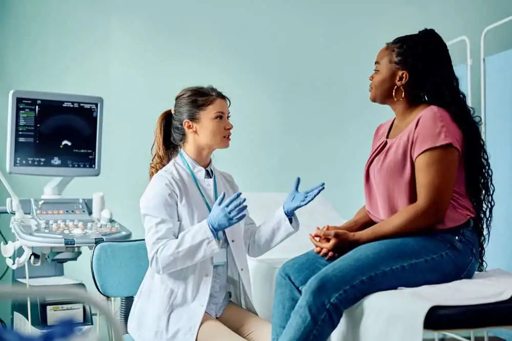 Rejuvenating Intimacy: Exploring Surgical Solutions for Vaginal Laxity 1 Woman have consultation about vaginal laxity Wiltshire